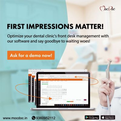 Efficient front desk management is crucial for Dental clinics as it sets the tone for seamless operations and ensures smooth patient interactions. With MocDoc Dental Software, this is easy and certain! Visit: https://mocdoc.in/dental-software